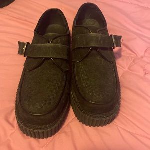 Demonia suede creeper shoes